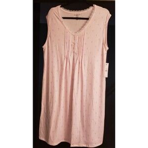 Elizabeth & Nicole  Pink Floral Lace PJs Very Soft Intimate Sleepwear Sz XL NWT